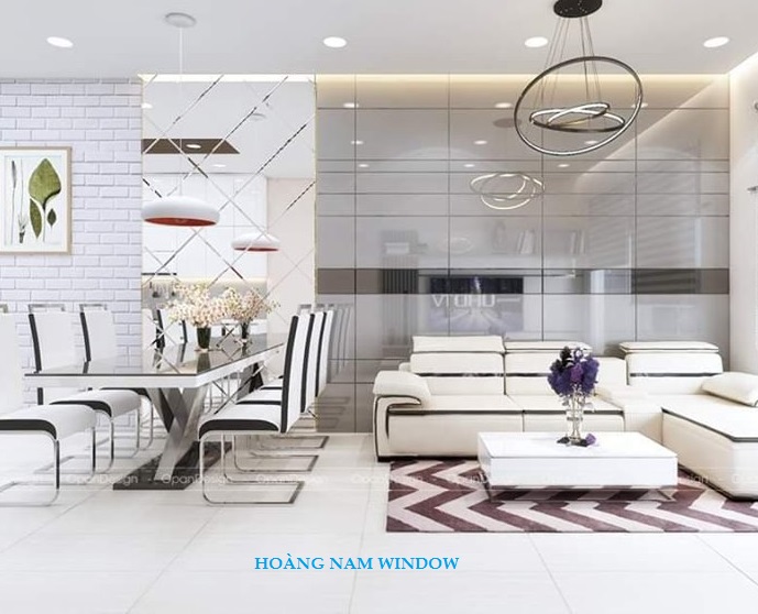 Kính thủy trang trí phòng ăn tại phường 1, quận 4