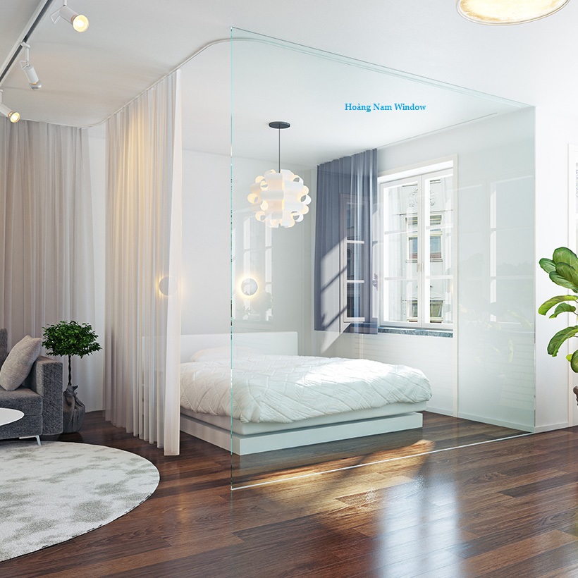 Lắp đặt vách kính cho phòng ngủ tại BÌNH THẠNH