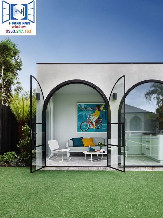 Mẫu cửa kính cong ĐÀ LẠT